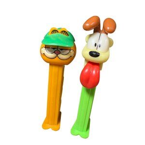 Garfield and Odie Vintage Pez Dispensers Made In Slovenia